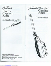Sunbeam 06081 Instructions Manual