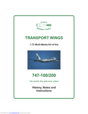 Aircraft in Miniature Limited 747-200 History, Notes And Instructions