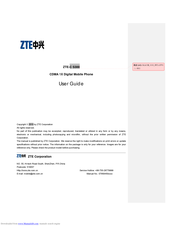 Zte C S300 User Manual