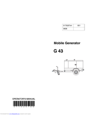 Wacker Neuson G 43 Operator's Manual