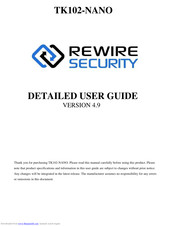 REWIRE SECURITY TK102-NANO User Manual