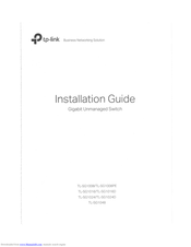 Tp Link Tl Sg1008pe Manuals Manualslib