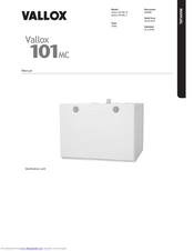 Vallox 096 MC L Manual