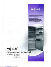 Hotpoint Mistral FF3 Instruction Manual