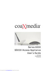 coaXmedia Series 6000 User Manual