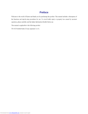 Hytera F-412 User Manual