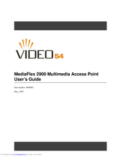 Video54 MediaFlex 2900 User Manual
