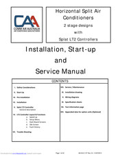 CAA HIA045C3AA Installation, Start-Up And Service Manual
