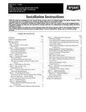 Bryant 580J*04B Installation Instructions Manual