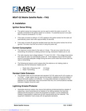 MSV MSAT-G2 Faq