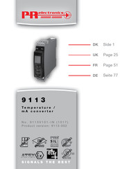 Pr Electronics 9113 Manual