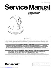 Panasonic BB-HCM580A Service Manual