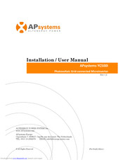 ALTENERGY POWER SYSTEM Inc. YC500I Installation & User Manual