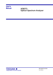 YOKOGAWA AQ6373 User Manual