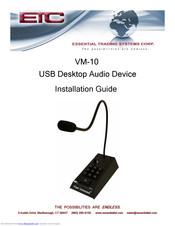 ETC VM-10 Installation Manual