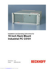 Beckhoff C5101 Installation And Operating Instructions Manual