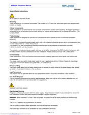 Tdk-Lambda EZA 2500 - 32048 Installation Manual