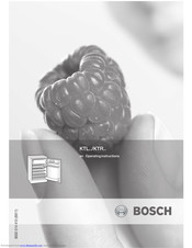 Bosch KTL15A31 Operating Instructions Manual