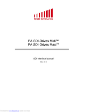 PA SDI-Drives Max Manual