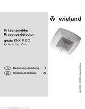 Wieland Gesis KNX P CO Installation Manual