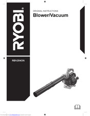Ryobi RBV254ON Original Instructions Manual