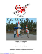 Composite-ARF Yak-55 SP Assembly Instructions Manual