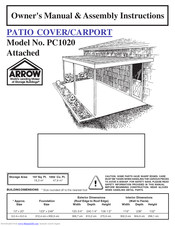 Arrow PC1020 Owner's Manual & Assembly Instructions