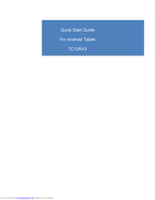 ECS TC10RA3 Quick Start Manual
