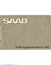 Saab Clarion Manual