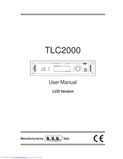 R.V.R. Elettronica SpA TLC2000 User Manual