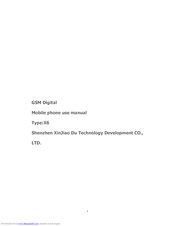Shenzhen XinJiao Du Technology Development CO. X6 Use Manual