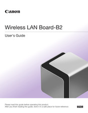 Canon Wireless LAN Board-B2 User Manual