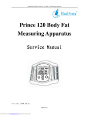 Heal Force Prince 120 Body Fat Service Manual