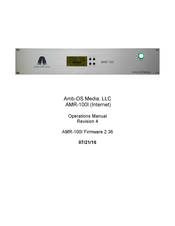 Amb-OS Media AMR-100I Operation Manual