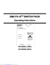 CITC DMX FX-15 205052 Operating Instructions Manual