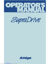 Amiga supradrive Operator's Manual