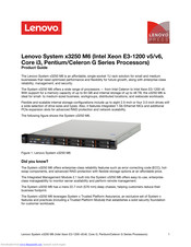 Lenovo System x3250 M6 Product Manual