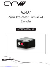 CYP AU-D7 Operation Manual