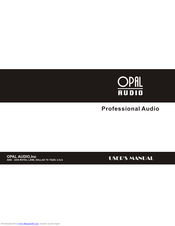 Opal Audio PLX6.5 User Manual