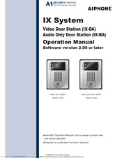 A1 Security Systems IX-DA Operation Manual