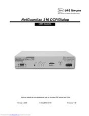 DPS Telecom NetGuardian 216 Dialup User Manual