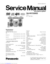 Panasonic SA-VK725DEE Service Manual