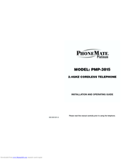 PhoneMate Platinum PMP-3815 Installation And Operating Manual