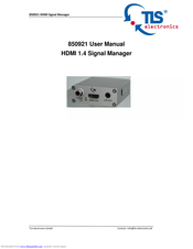 TLS 850921 User Manuals