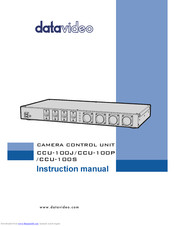 Datavideo CCU-100S Instruction Manual