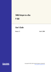 Gemtek Systems P-560 User Manual