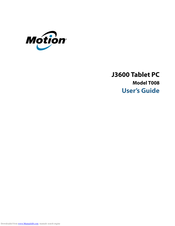 Motion J3600 T008 User Manual
