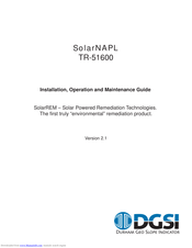 DGSI TR-51600 Installation, Operation And Maintenance Manual