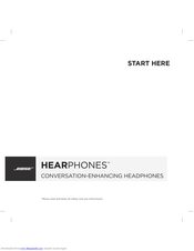 Bose hearphones Start Here Manual