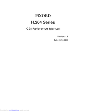Pixord H.264 Series Cgi Reference Manual